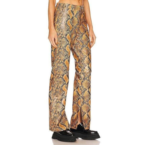 NBD Revolve100% Genuine Leather Pants Split Hems Size S - Picture 4 of 10